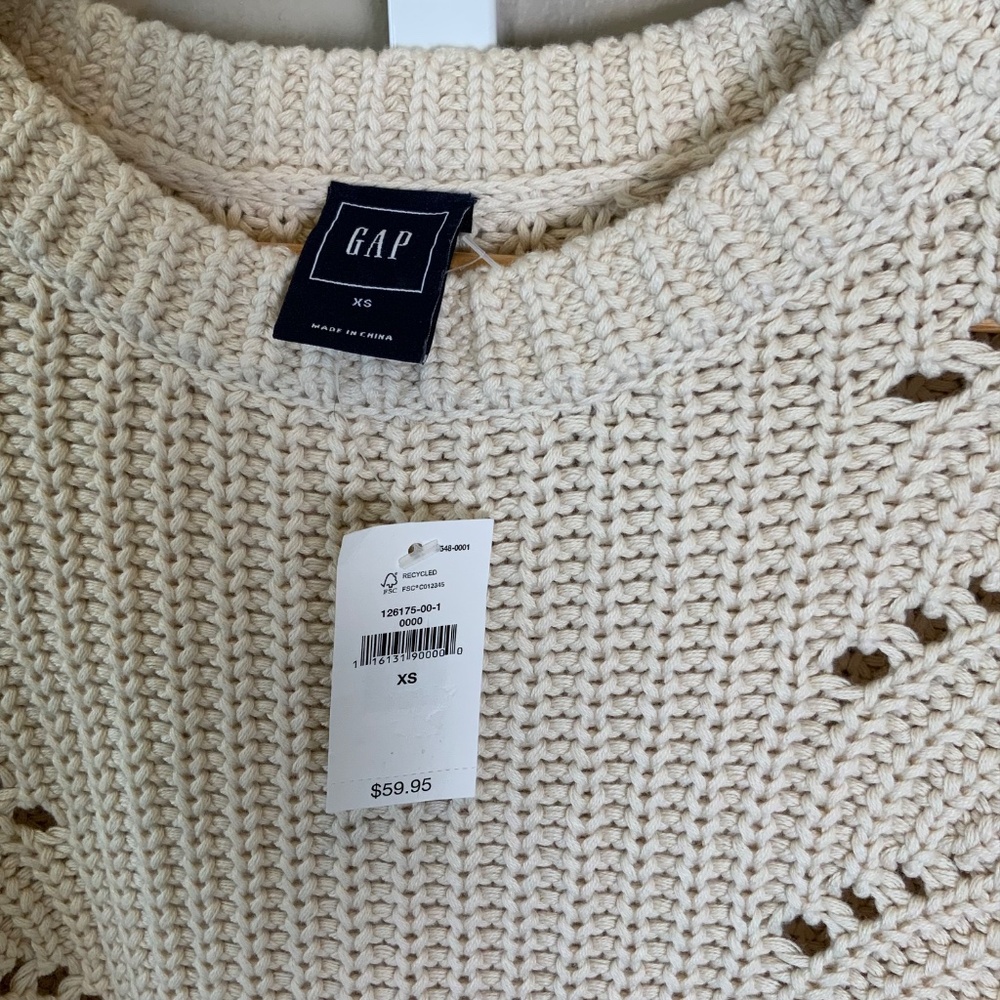 GAP Open Cable Ribbed Knit Sweater - Picture 2 of 16